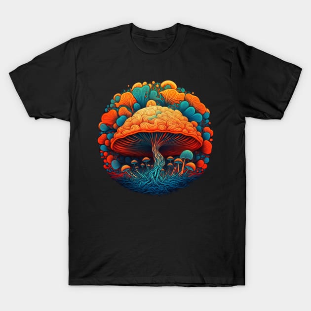 psychedelic mushroom T-Shirt by thisiskreativ